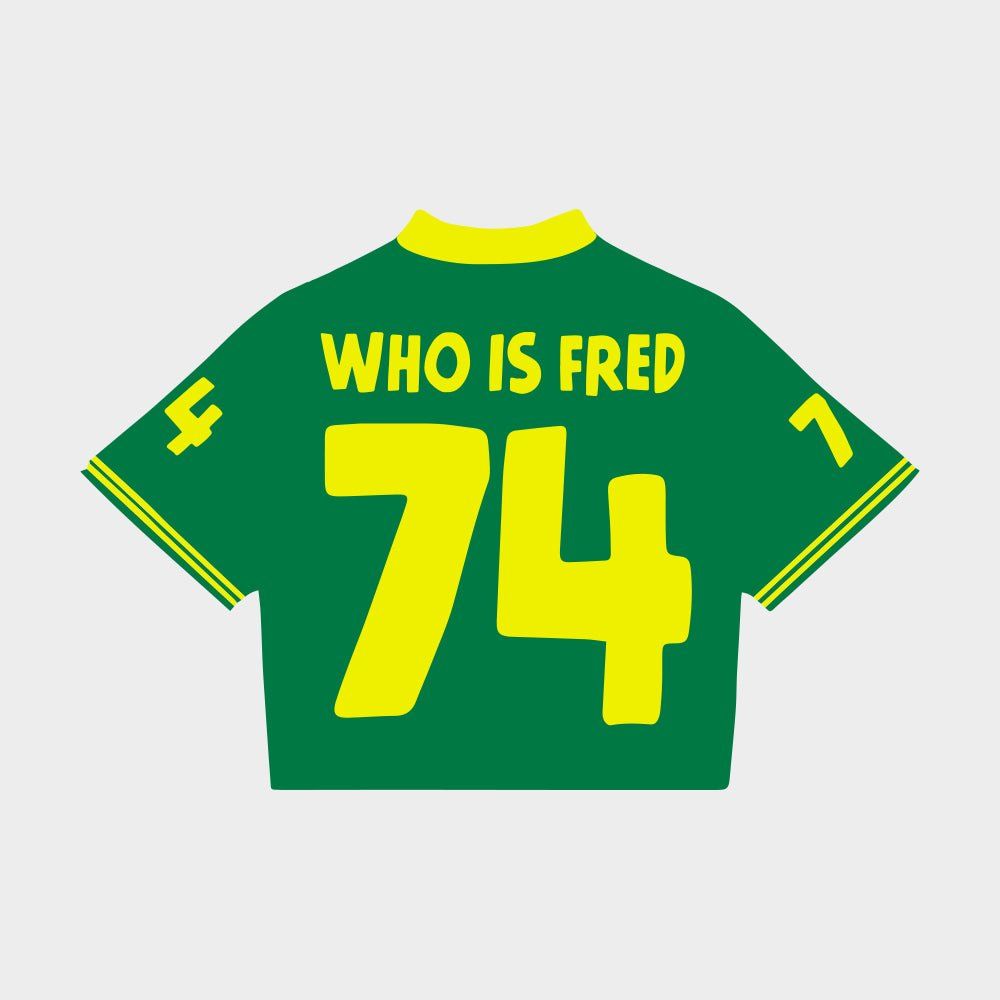 RED LETTERS - Who is Fred" Jersey