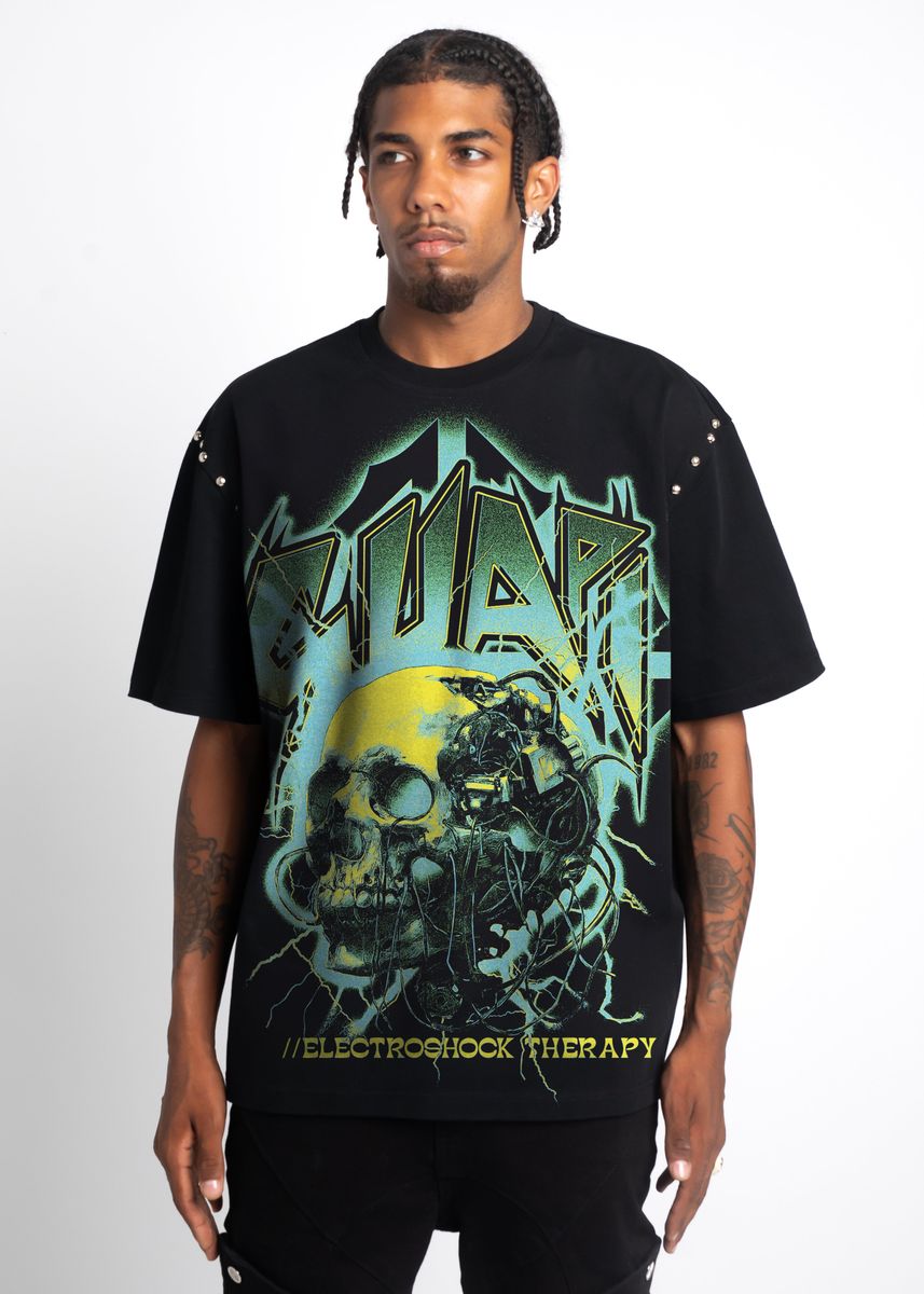 GUAPI - Obsidian Black Electroshock Therapy Tee