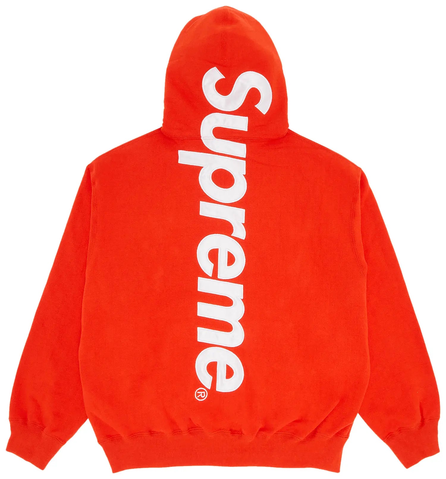 Supreme Satin Applique Hooded Sweatshirt (FW24) Bright Orange (CJ)