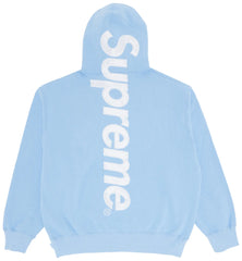 Supreme Satin Applique Hooded Sweatshirt (FW24) Light Blue (CJ)