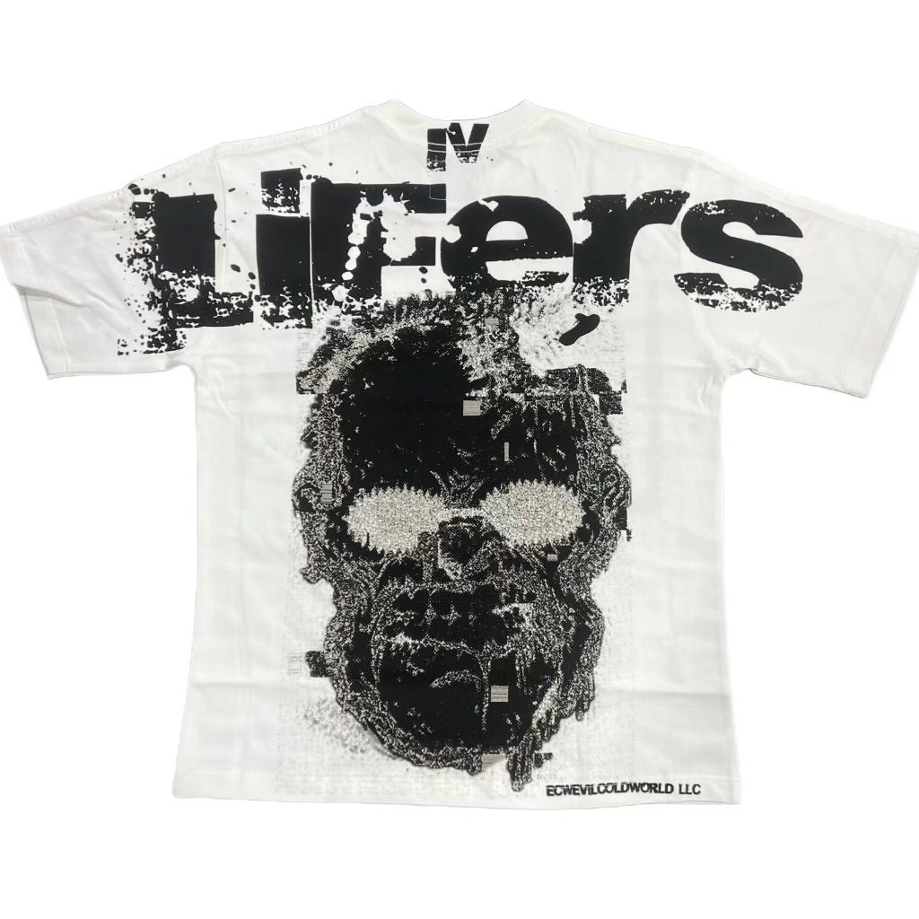 ES - LIFER TEE - BLACK/WHITE