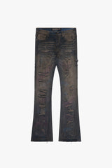 VALABASAS - ZERO" DENIM STACKED - DARK GREY