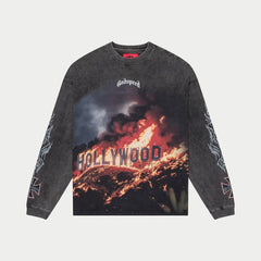 GODSPEED - Hollywood Inferno LS T-Shirt (Grey Wash)