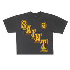 SH - COLLEGE CREST T-SHIRT -BLACK