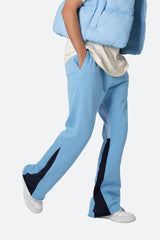 MNML - Contrast Bootcut Sweatpants - Light Blue