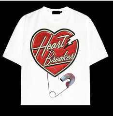 HERON COUTURE - HEART BREAK T-SHIRT (WHITE)