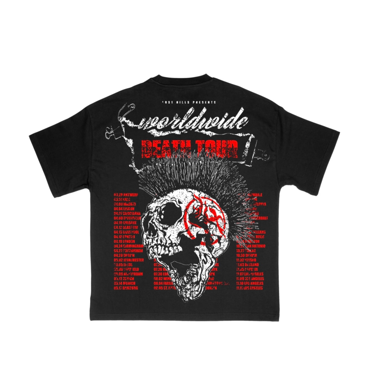 LOST HILLS TOUR TEE - BLACK