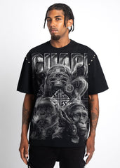 GUAPI - Obsidian Black See No Evil Tee