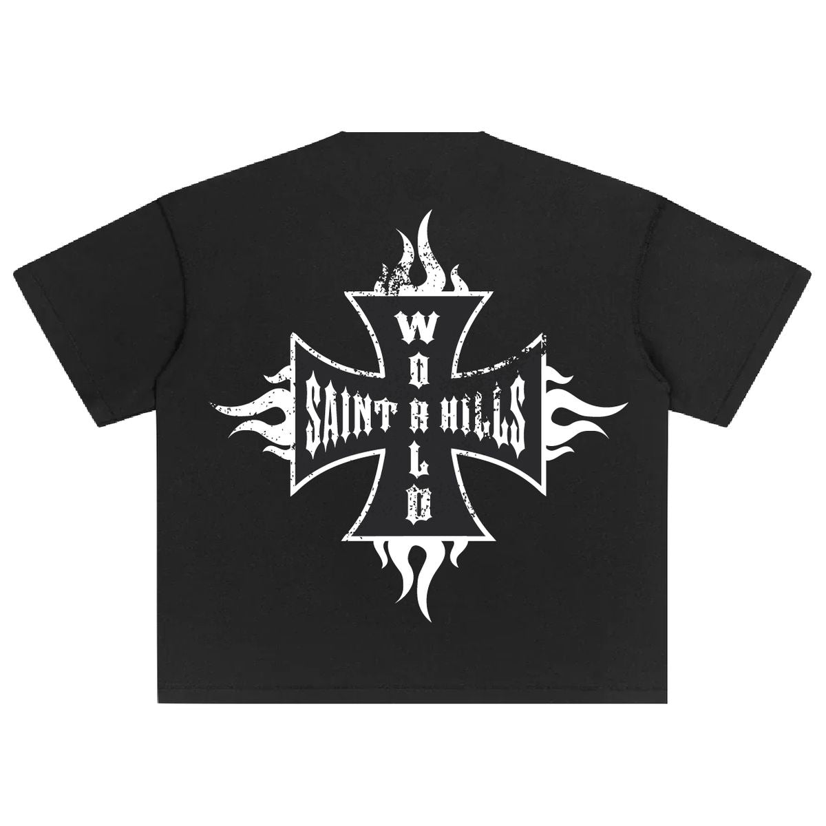 SH - CHOPPER WORLD T-SHIRT - BLACK