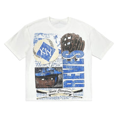 KIY STUDIOS "Kiy Studios "BATTER'S EYE" T-Shirt White