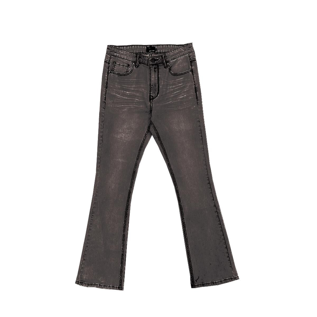 EPTM - PERFECT FLARED DENIM - BLACK