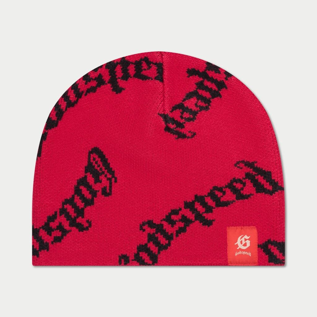 GOD SPEED - OG Logo Beanie Hat - RED