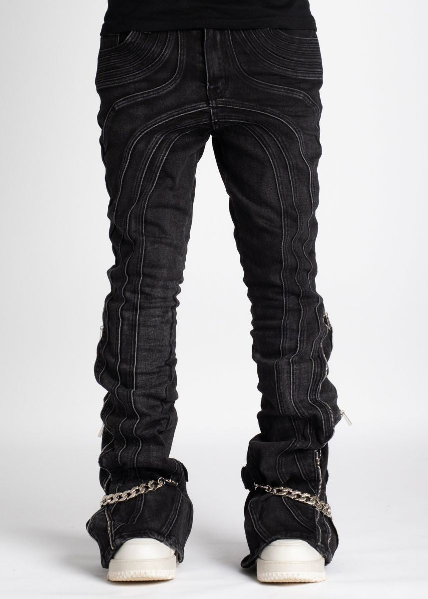 GUAPI - Iron Grey Chain Denim