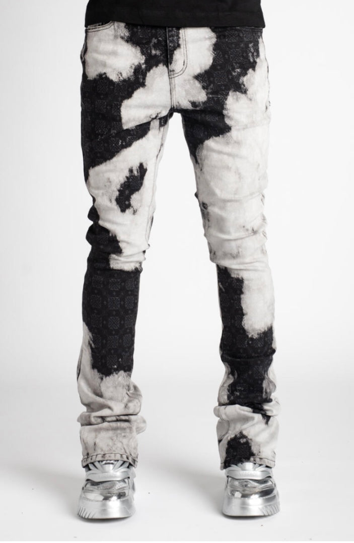 GUAPI - Obsidian Black Bleached Denim