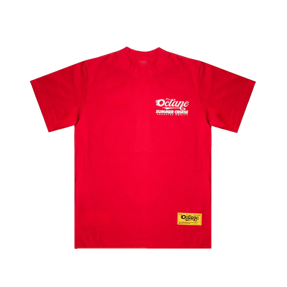 OCTANE “SUMMER CRUISE” T-SHIRT (CHERRY RED)