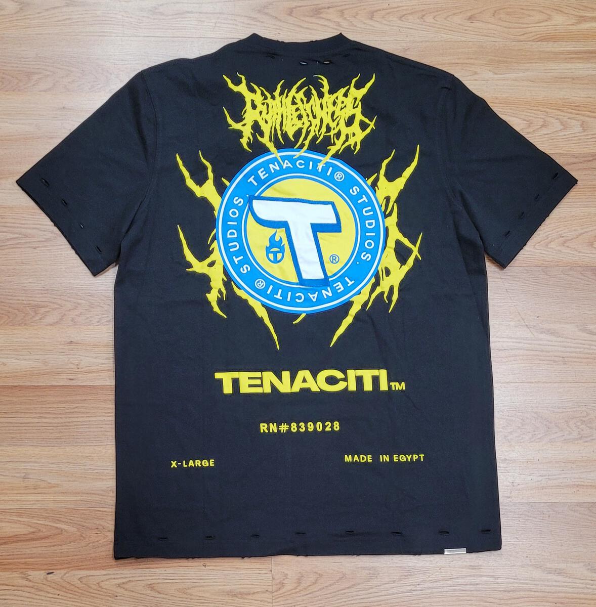 TENACITI - Big T tee - BLACK