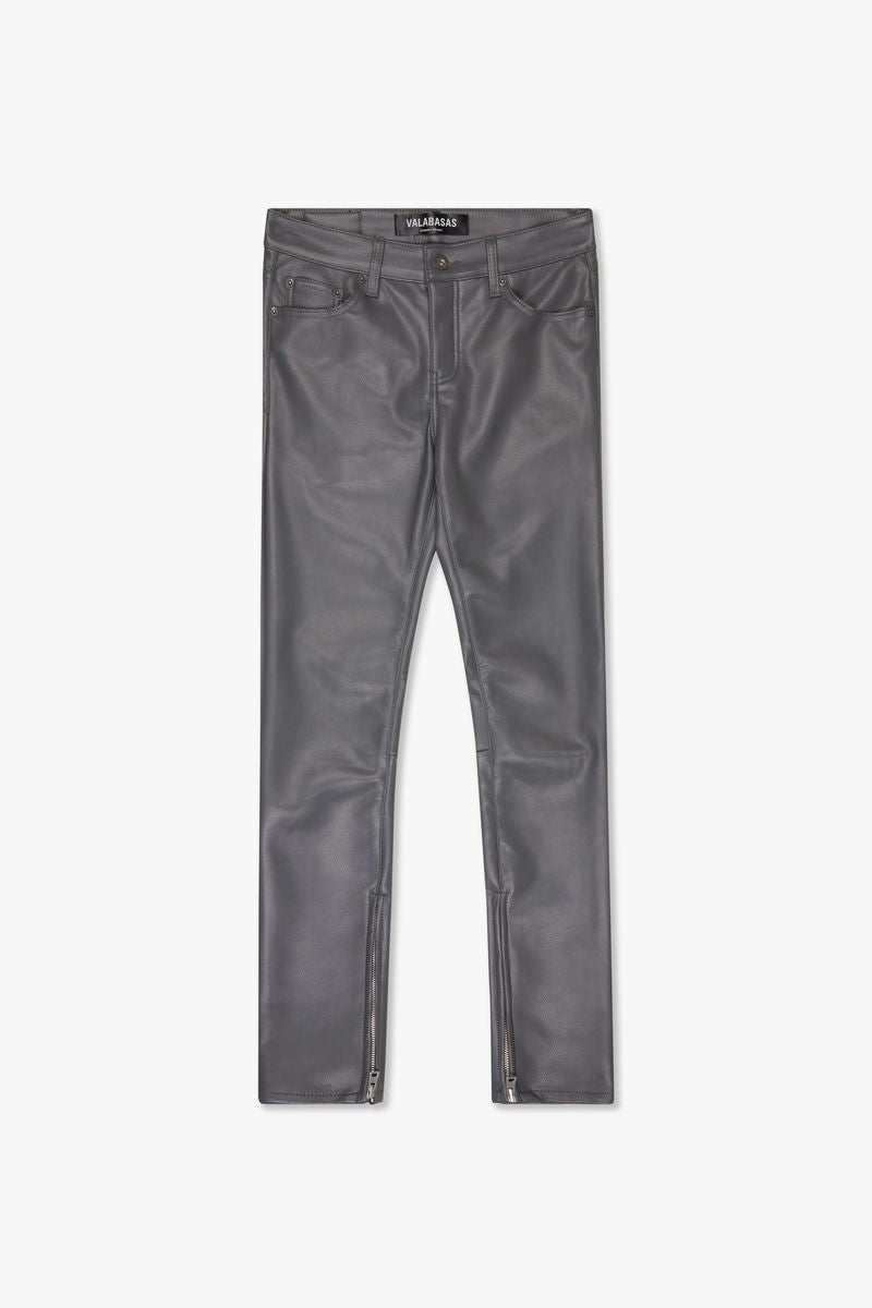 VALABASAS - "JEDI" CHARCOAL SKINNY/STACKED FLARE JEAN