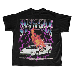 Sincere Studios Car Black Tee