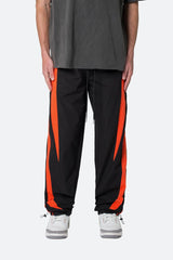 MNML - Striped Track Pants - Black/Orange