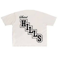 SH - COLLEGE CREST T-SHIRT - WHITE