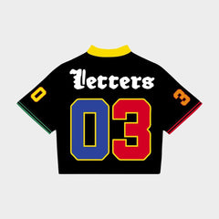 RED LETTERS - Just" a Jersey - Black