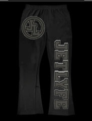 JETLYFE- Denim Patch Joggers Black