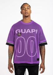 GUAPI - Electric Purple Mesh Football Tee