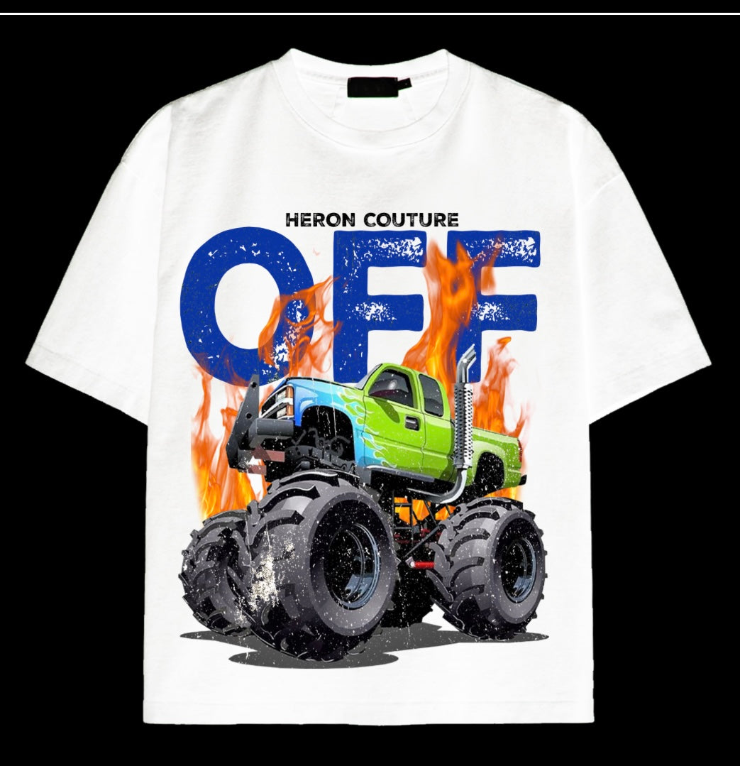 HERON COUTURE - OFF ROAD T-SHIRT (WHITE)