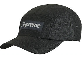 Supreme Glitter Cordura Camp Cap Black (CJ)