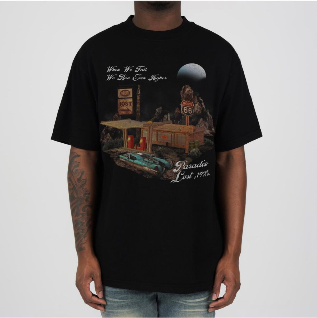 PARIDISE LOST -  ROUTE 88 TEE BLACK