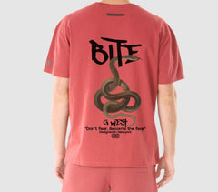 G WEST -  Snakebite Tee  - Red