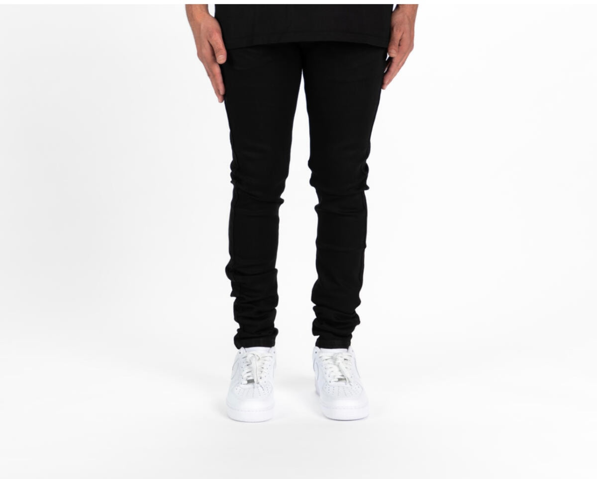 PHEELINGS - "NEVER WAIT" SKINNY WAX DENIM -  BLACK