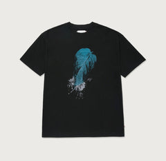 HTG - HTG LEAF SS TEE - BLACK