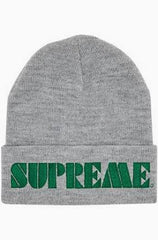 Supreme Stencil Beanie Heather Grey (CJ)