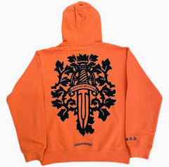 Chrome Hearts Vine Dagger Hoodie Orange/Black (JW)