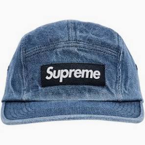 Supreme Washed Chino Twill Camp Cap (FW24) Denim (CJ)