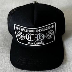 Chrome Hearts CH MALIBU Trucker Hat Black/Black (CJ)
