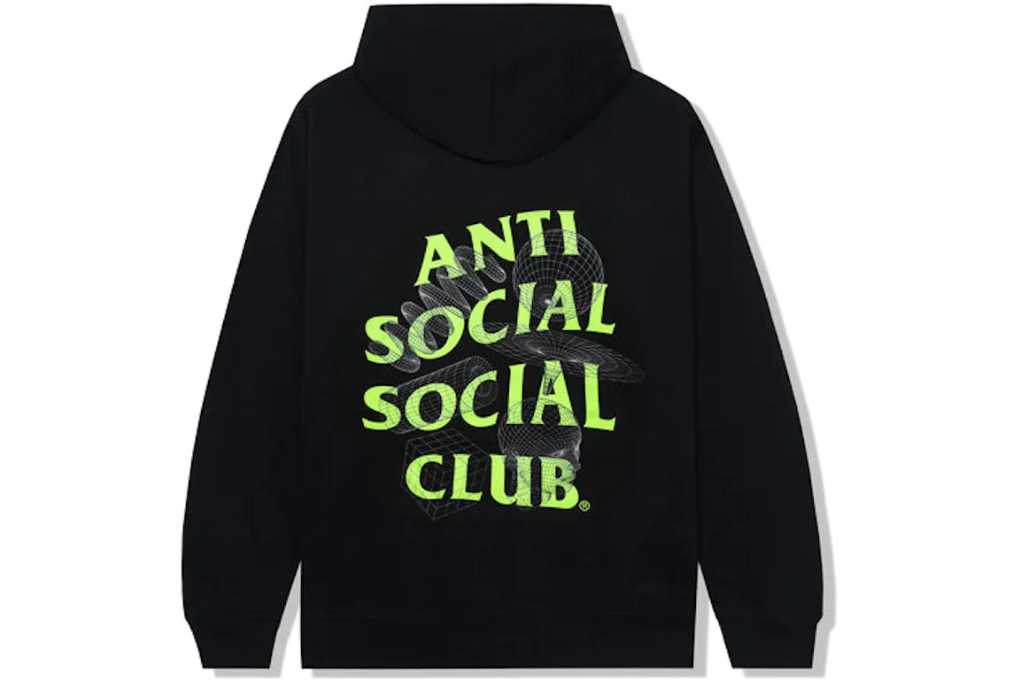 Anti Social Social Club The Shape Of Things Zip Up Hoodie Black