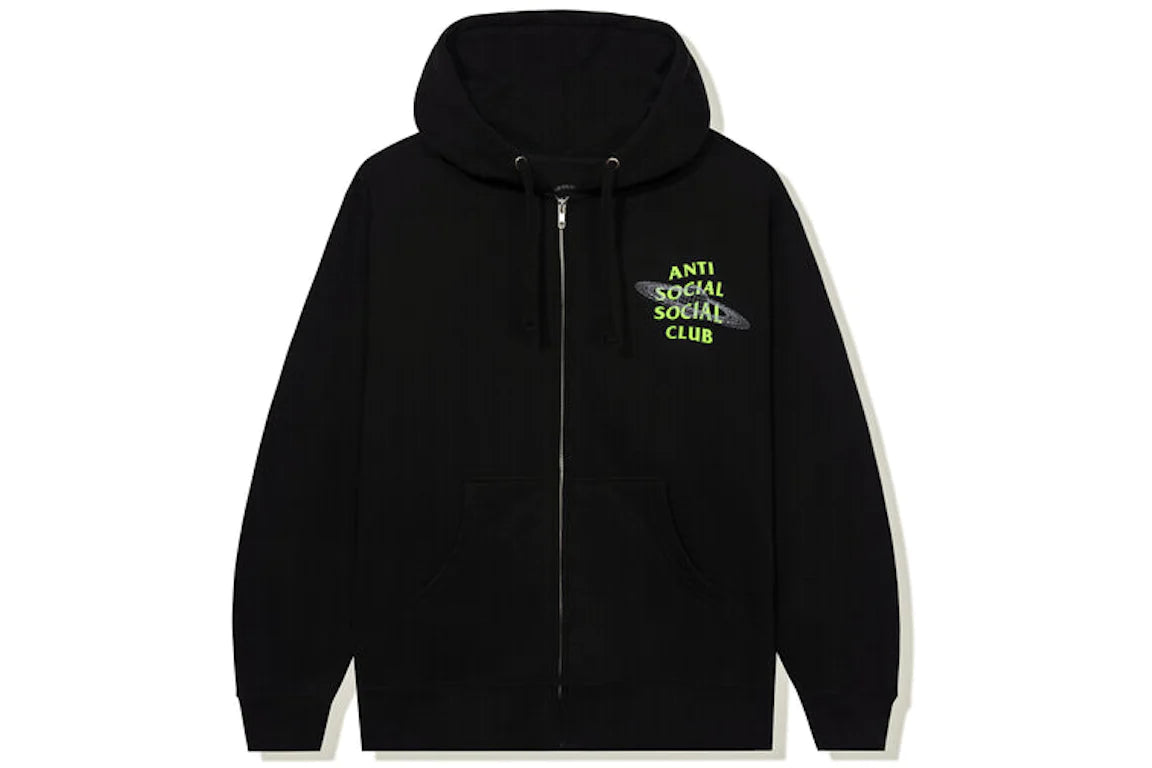 Anti Social Social Club The Shape Of Things Zip Up Hoodie Black