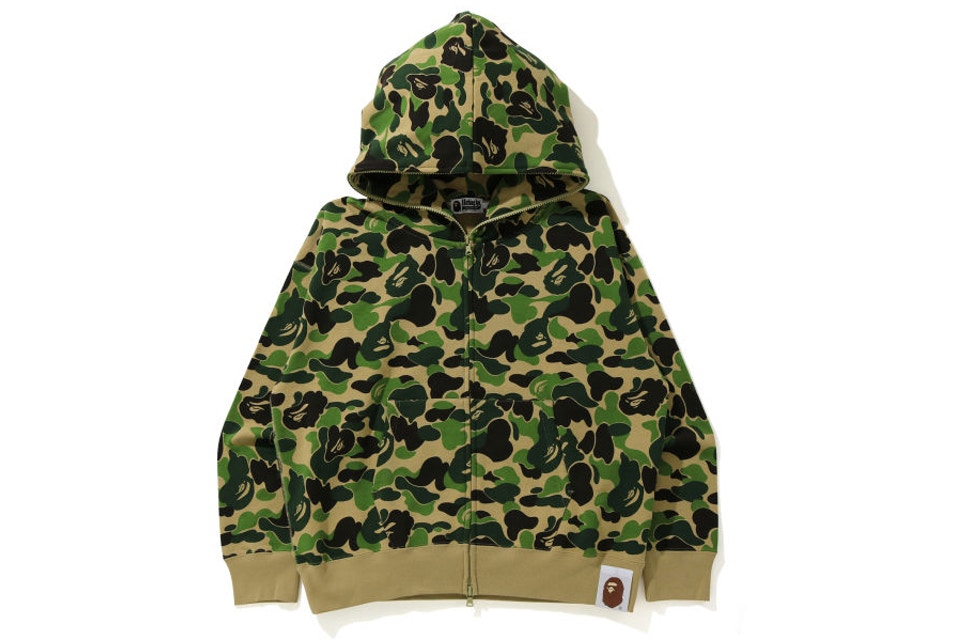 BAPE Giant ABC Camo Full Zip Hoodie Green