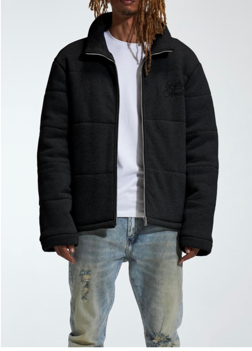 LIFTED ANCHORS - ""MODULAR" PUFFER JACKET - BLACK