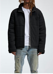 LIFTED ANCHORS - ""MODULAR" PUFFER JACKET - BLACK