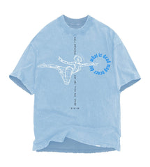 GALA - DEAD MAY NEVER DIE TEE - BABY BLUE