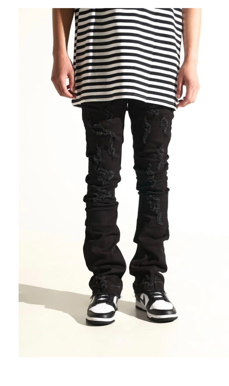 PHEELINGS - "NOW OR NEVER" STACKED DENIM - BLACK