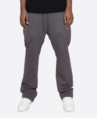 EPTM - FRENCH TERRY FLARE PANTS - CHARCOAL