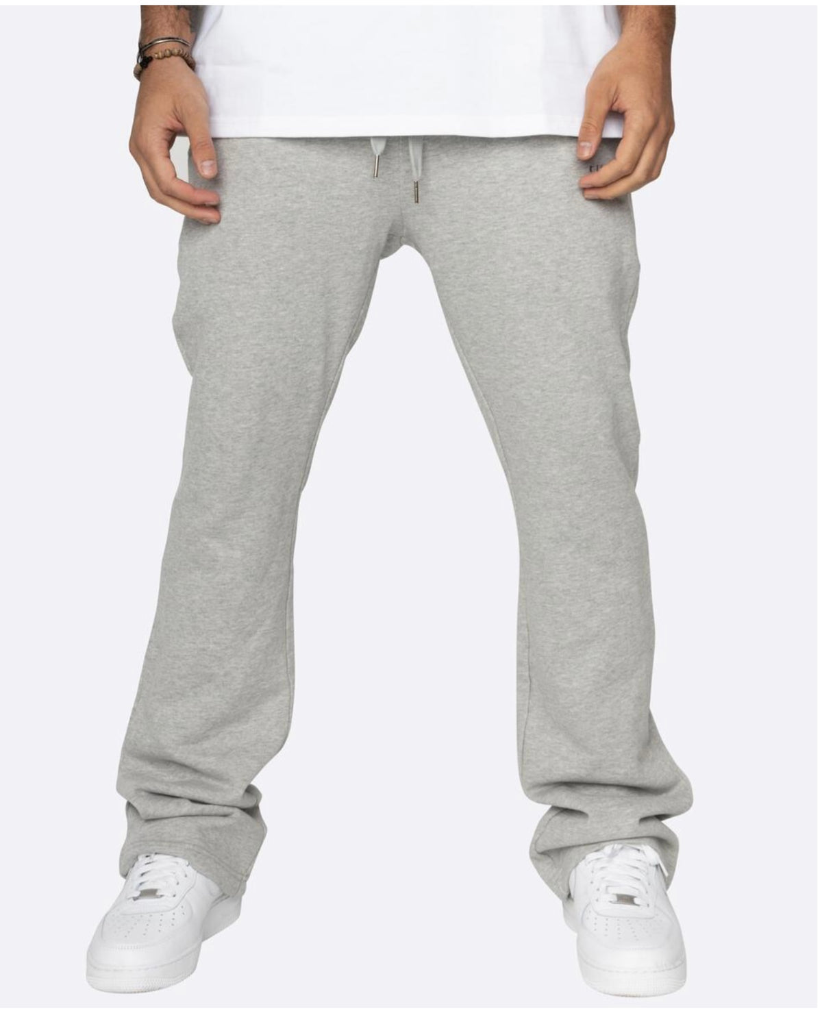 EPTM - FRENCH TERRY FLARE PANTS - GRAY
