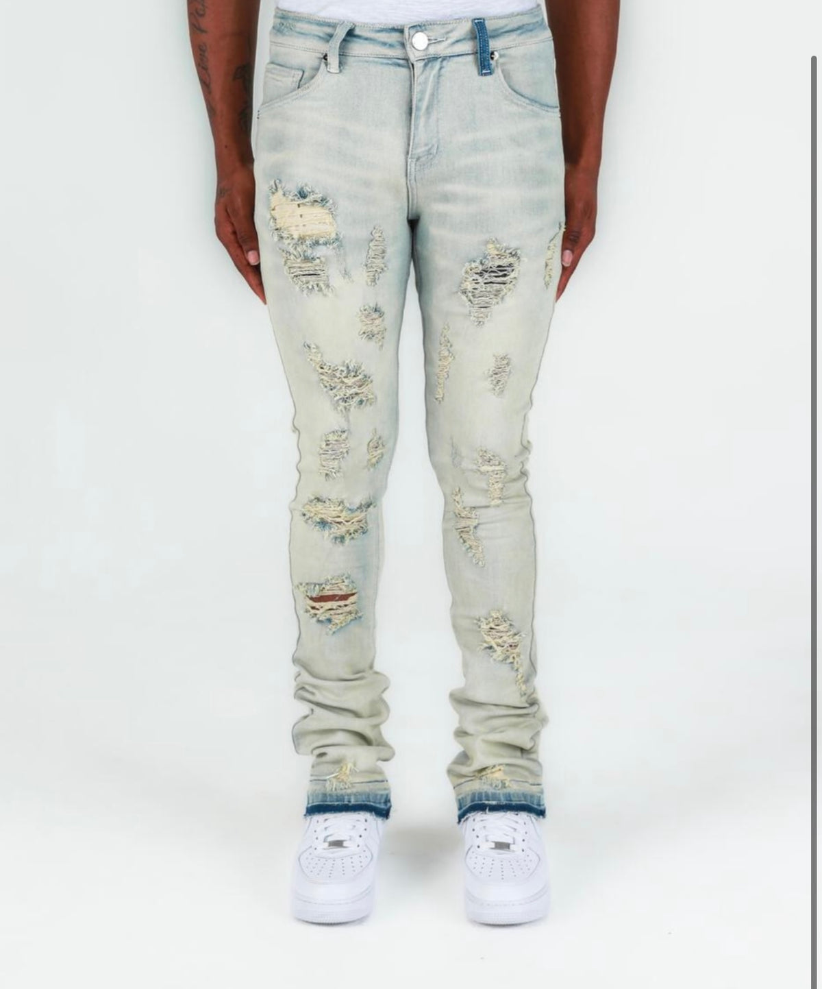 PHEELINGS - "NOW OR NEVER" FLARE STACK DENIM - LIGHT