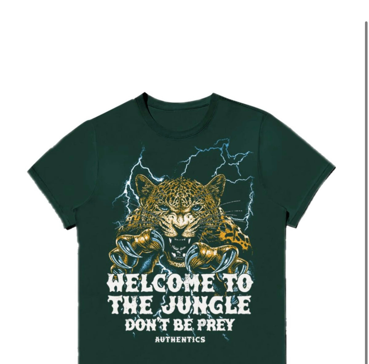 AUTHENTICS - WELCOME TO THE JUNGLE TEE - IVY