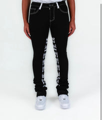 PHEELINGS - "AGAINST ALL ODDS" FLARE STACK DENIM - BLACK