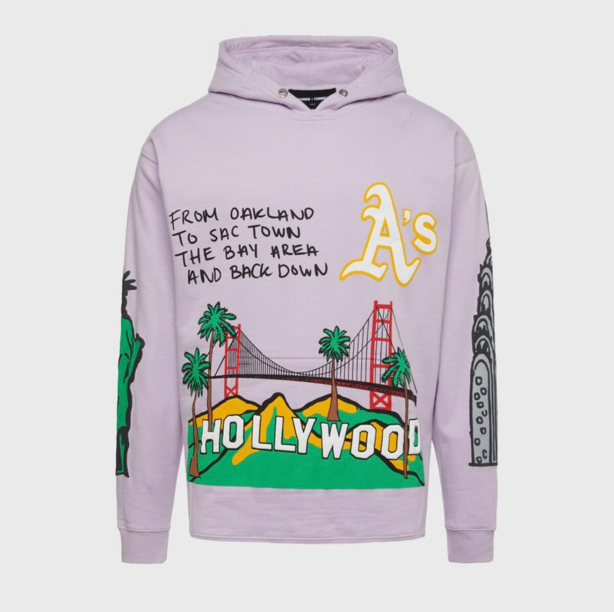 HOMME FEMME - Cali to Nyc Hoodie Pastel Purple